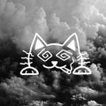 Smoking Cat Peeker