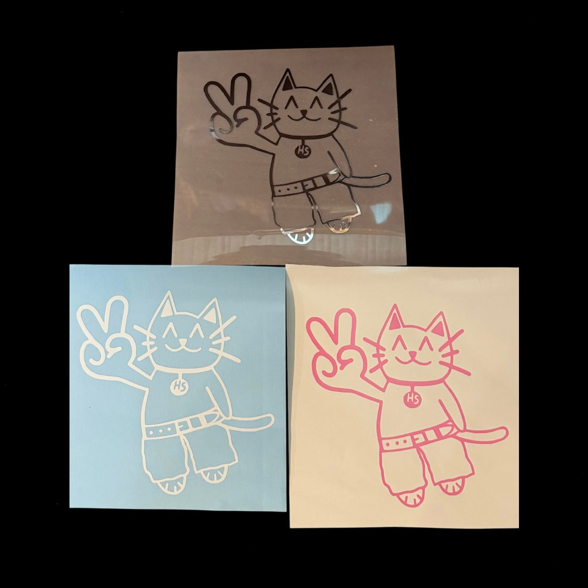 Peace Sign Cat